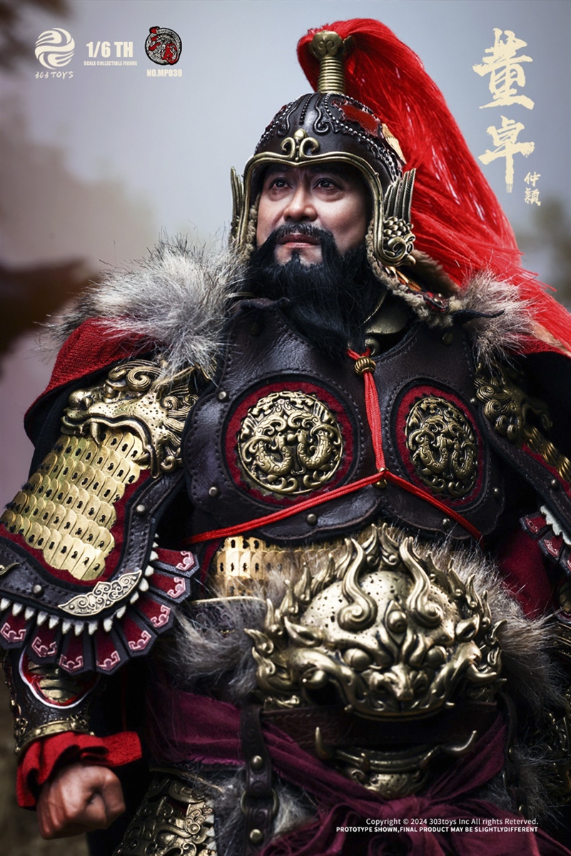 Zhuo Zhongying  Marquis of Mei Dong Copper Standard Edition - Three Kingdoms - 303 Toys 1/6 Scale Figure