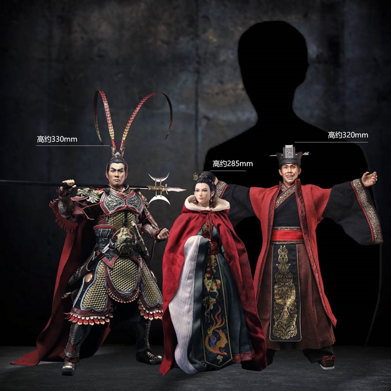 Lu Bu Fengxian and Diao Chan Three Figure Set - Three Kingdoms General - 303 Toys 1/6 Scale Figure