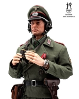 WW2 German Panzer Commander - Green Deluxe Version - Brown Art 1/6 Scale Figure