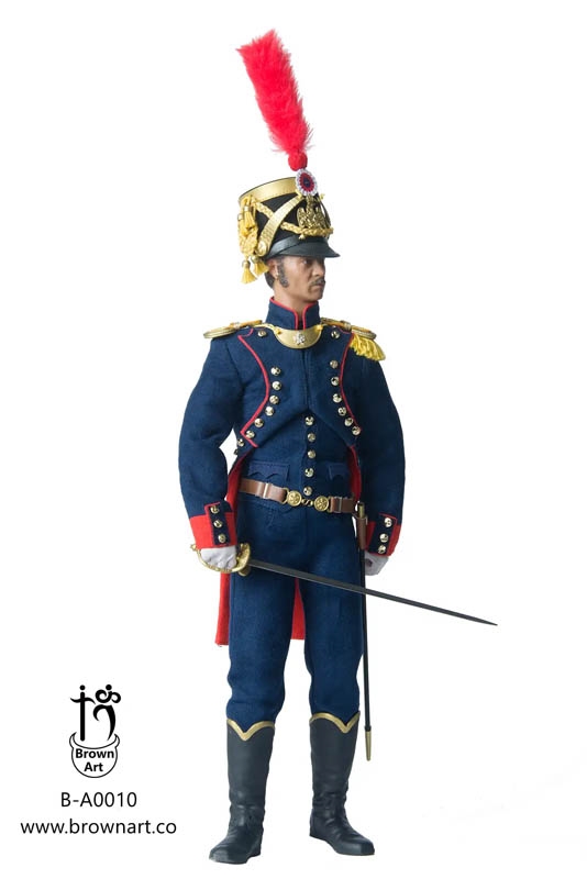 Officer of the Artillery of the Guard - Napoleonic - Brown Art 1/6 Scale Figure