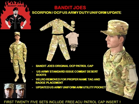 Scorpion OCP US Army Duty Uniform - Bandit Joe 1/6 Scale Accessory