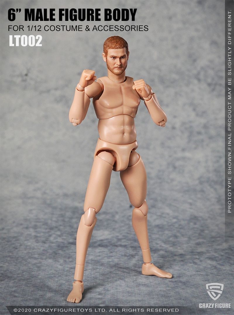  1/12 Scale Male Figure Body,6inch Standard Muscle