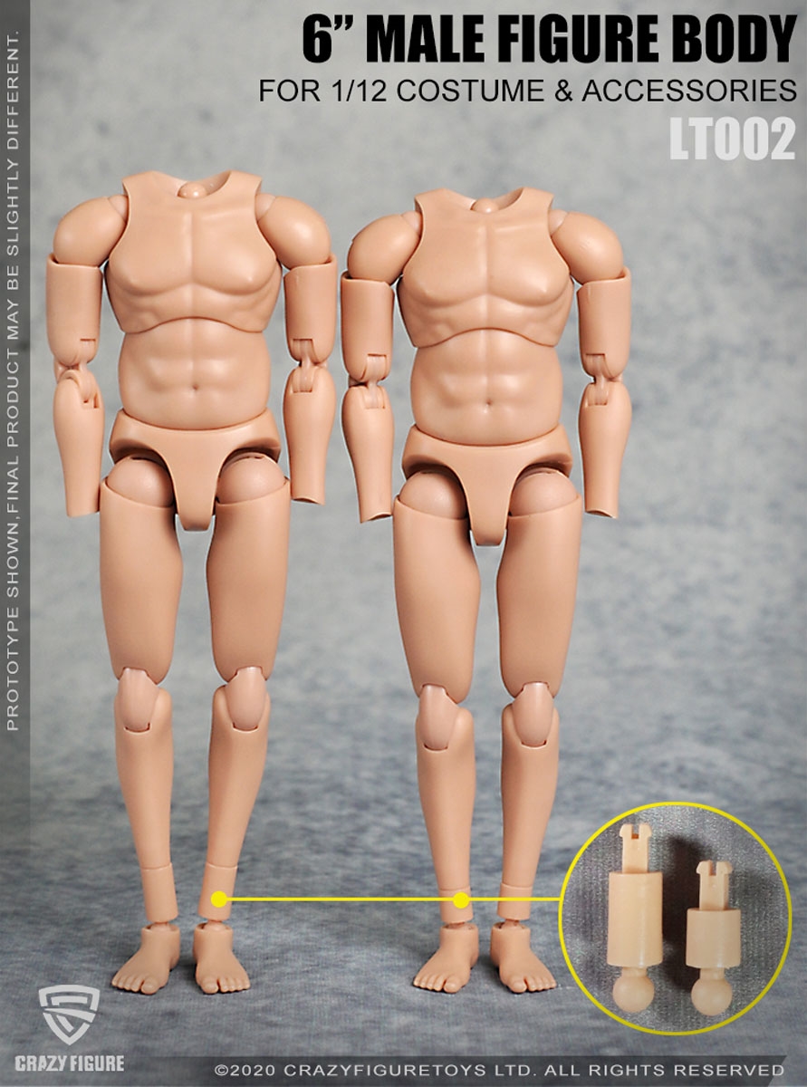 1/12 Scale Male Action Figures 1/12 Male Body for Photography Prop