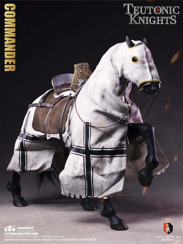 Crusader Horse for Teutonic Knights - Series of Empires - COO Model  1/6 Scale Figure