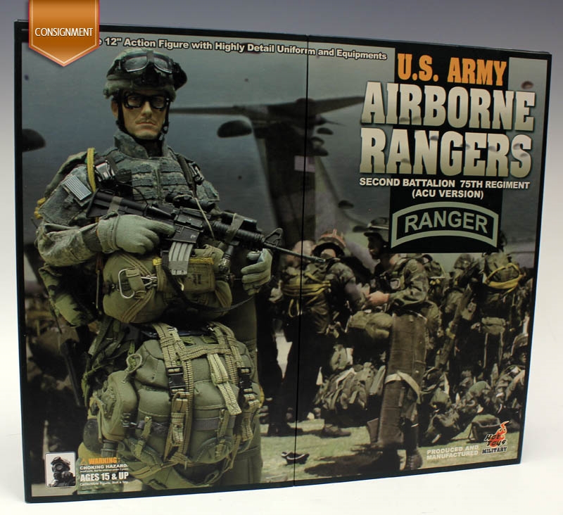 US Army Airborne Rangers Second Battalion 75th Regiment (ACU Version) - Hot Toys 1/6 Scale Figure - CONSIGNMENT