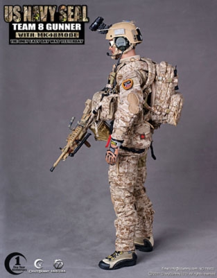 US Navy Seal Team 8 Gunner with MK48MOD1