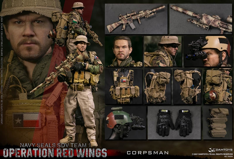 Operation Red Wings - NAVY SEALS SDV TEAM 1 Corpsman - DAM Toys 1/6 Scale  Figure
