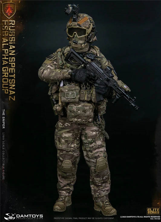 Russian Spetsnaz FSB Alpha Group Sniper - DAM Toys 1/6 Scale Figure