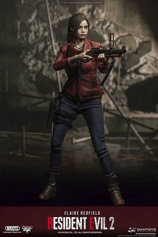 NAUTS X DAMTOYS Resident Evil 2 Claire Redfield Remake Ver 1/6 Scale Action  Figure DMS031