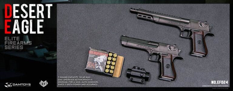 Desert Eagle - Black Version - DAM Toys 1/6 Scale Accessory