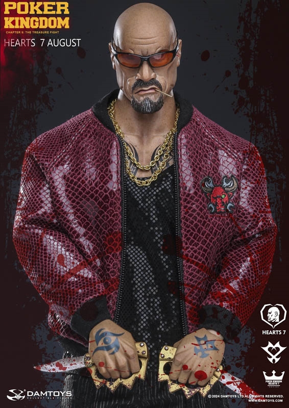 August Hearts 7 Deluxe Version - Poker Kingdom - DAM Toys 1/6 Scale Figure