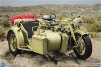 German Zündapp KS 750 Motorcycle with Sidecar Sand Version - World War II - DiD/3R 1/6 Scale Vehicle Accessory