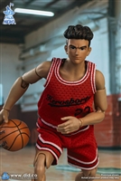 The Basketball Player Red Team - Palm Hero Simply Fun Series - DID 1/12 Scale Figure
