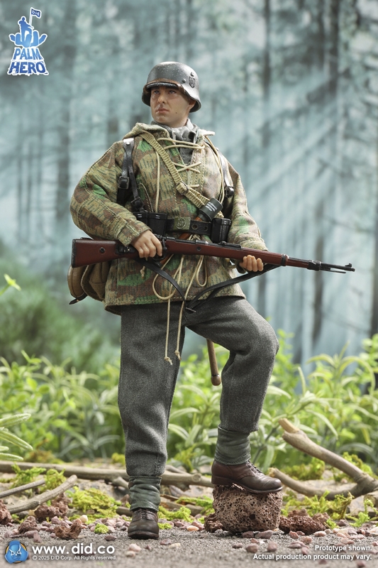 Fried WWII German WH infantry Unteroffizier - Palm Hero Series - DID 1/12 Scale Figure