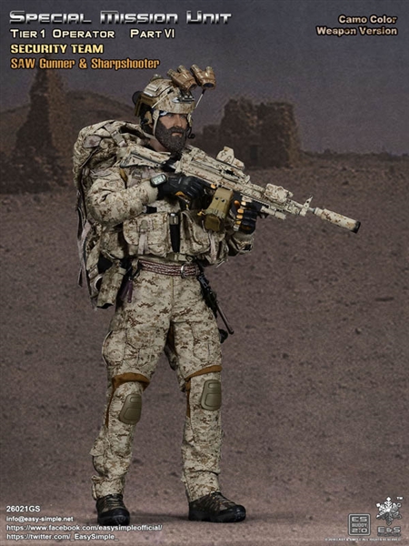 SMU Tier-1 Operator Part VI Deluxe Pack - Easy & Simple 1/6 Scale Figure