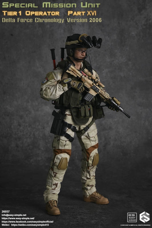 SMU Tier 1 Operator Part XVI Delta Force Chronology Version 2006 - Easy and  Simple 1/6 Scale Figure