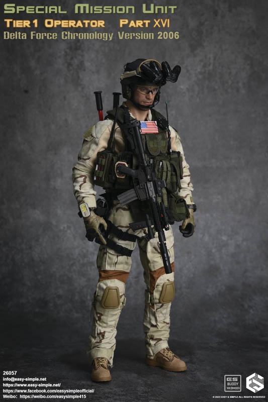 SMU Tier 1 Operator Part XVI Delta Force Chronology Version 2006 - Easy and  Simple 1/6 Scale Figure