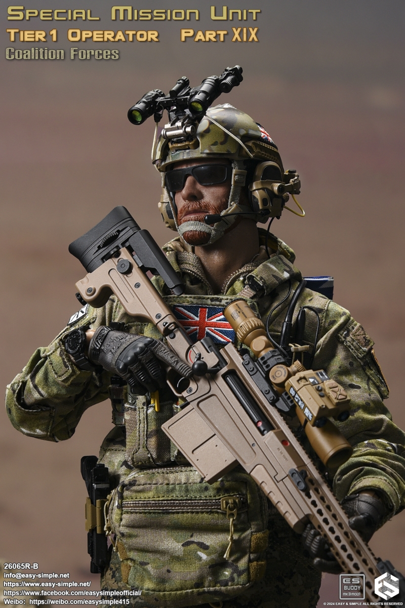 Special Mission Unit Tier1 Operator Part XIX Coalition Forces - Easy and Simple 1/6 Scale Figure