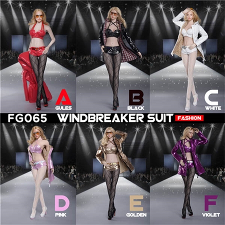 Fashion Windbreaker - Six Color Options - Fire Girl Toys 1/6 Scale