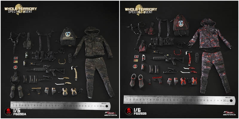 CQB Tactical Agent - Two Color Versions - Fire Girl Toys 1/6 Scale Accessory Set