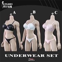 Wardrobe Series Female Underwear - Three Versions - Flirty Girl 1/6 Scale Accessory Set