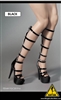 Female Fashion Boots & Shoes in Black - Flirty Girl 1/6 scale accessory