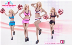 Cheerleader Uniform - Fire Girl 1/6 Scale Accessory Set