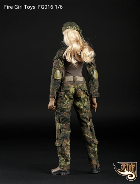 Tactical Female Gunner in Camouflage - Fire Girl 1/6 Scale Accessory Set