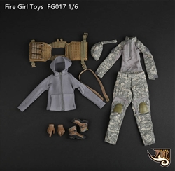 Baseball Outfit - Five Color Options - Fire Girl 1/6 Scale Accessory Set
