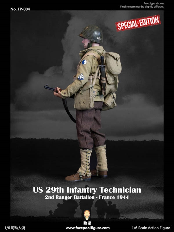 US 29th Infantry Technician France 1944 - Version B - Facepool 1/6 