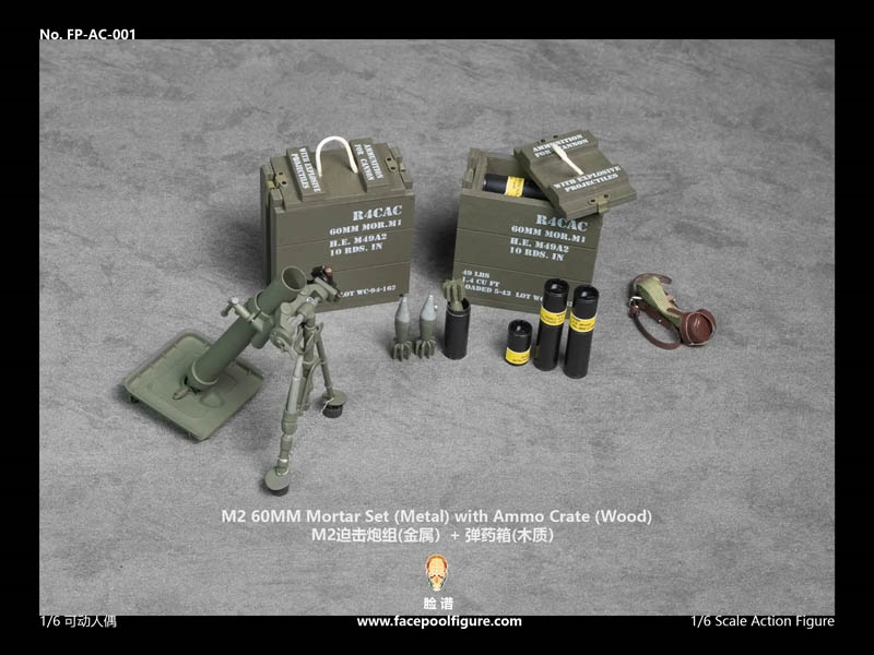 Mortar Set for Merrielll USMC Mortar Team SNAFU Peleliu - Facepool 1/6 Scale Accessory Set