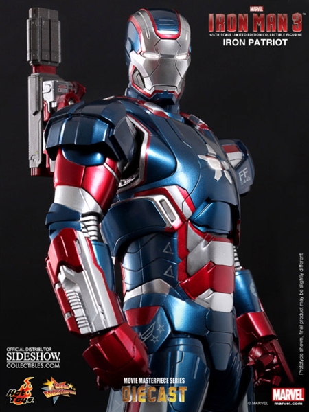 Iron Patriot Diecast Movie Masterpiece Series Sixth Scale Figure