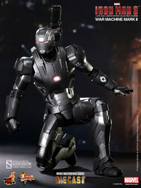 Iron Man 3 War Machine Mark Ii Diecast Movie Masterpiece Series Sixth Scale Figure