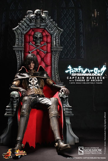 Captain Harlock with Throne of Arcadia Hot Toys Movie Masterpiece 1/6 ...