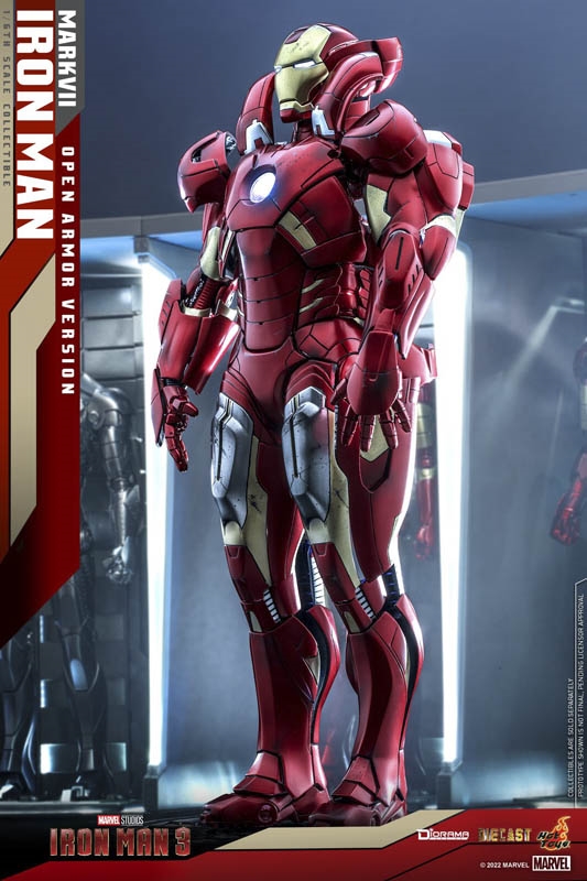 Iron Man Mark VII Open Armor Version Iron Man 3 Hot Toys DS004D51 1 6 Scale