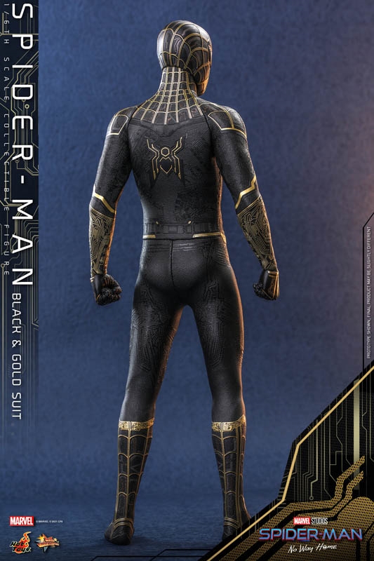 SpiderMan Black Gold Suit Spider