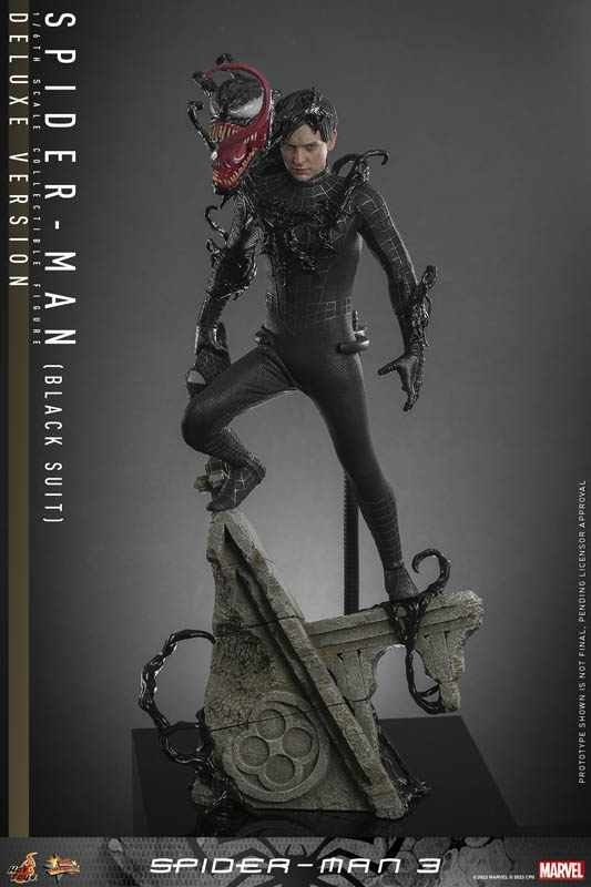 Spider-Man (Black Suit) Deluxe - Spider-Man 3 - Hot Toys MMS728 1/6 Scale Figure