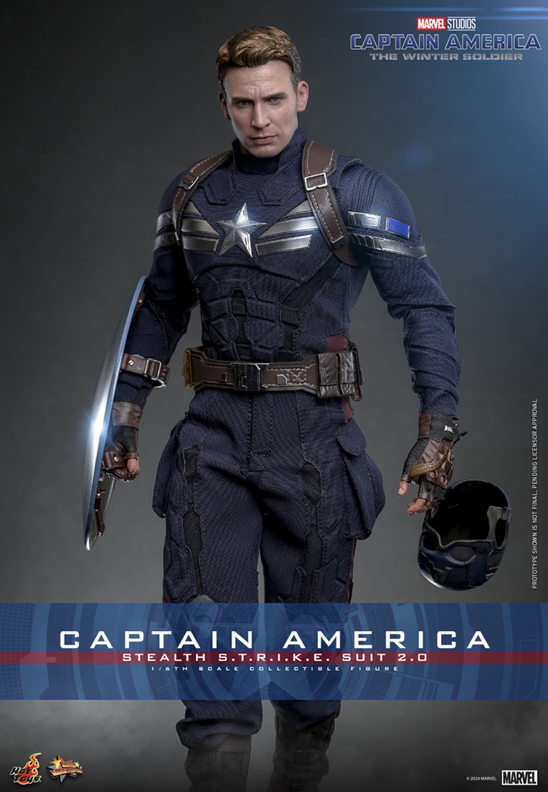 Captain America (Stealth S.T.R.I.K.E. Suit) 2.0 - Captain America: The Winter Soldier - Hot Toys MMS783 1/6 Scale Figure