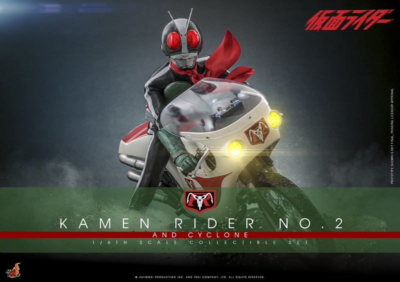 Kamen Rider No. 2 and Cyclone Set- Kamen Rider - Hot Toys TMS149 1/6 Scale Figure