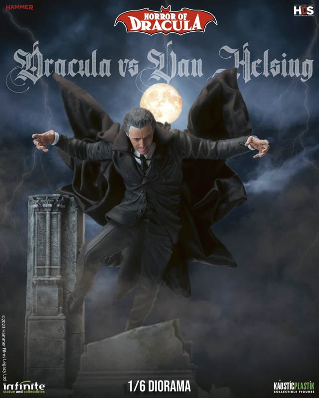 Dracula vs Van Helsing - Hammer Films Horror of Dracula - Infinite Statue Diorama