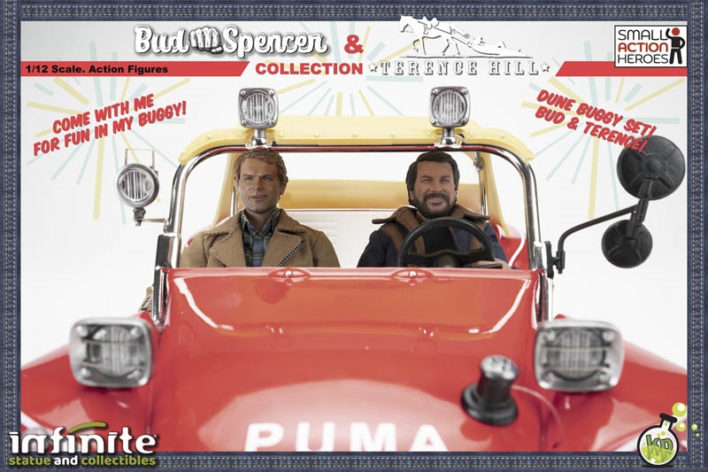 Bud Spencer and Terence Hill on Dune Buggy Set - Infinite Statue 1/12 Scale  Figure Set