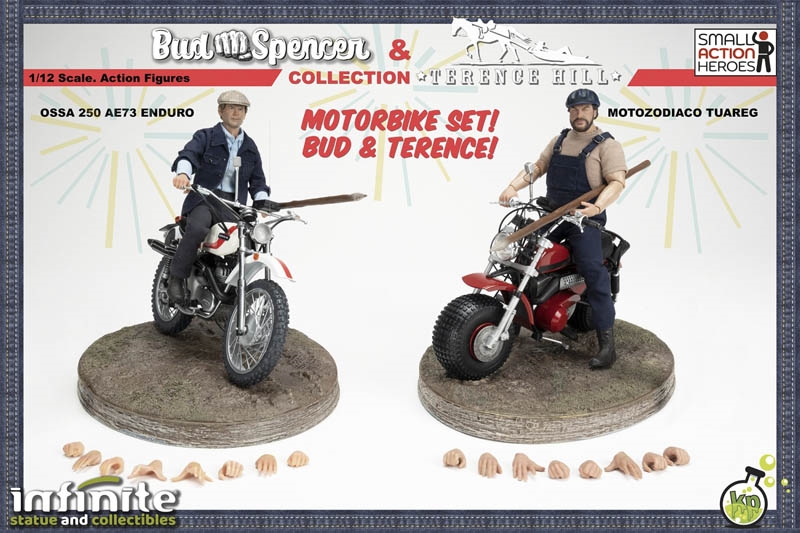 Bud Spencer and Terence Hill Cycle Set - Infinite Statue 1/12 Scale Figure  Set