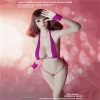 Large Bust Caucasian Suntan Seamless Body With Detachable Foot 3.0 WS01 - Jiaou Doll 1/6 Scale Figure