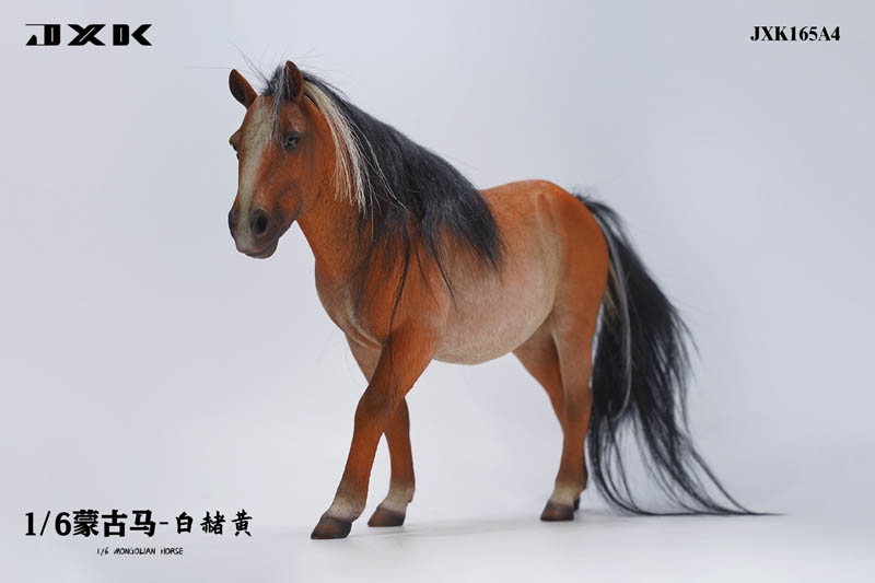 Mongolian Horse - Standing Version A - Version 1 - JXK 1/6 Scale Model