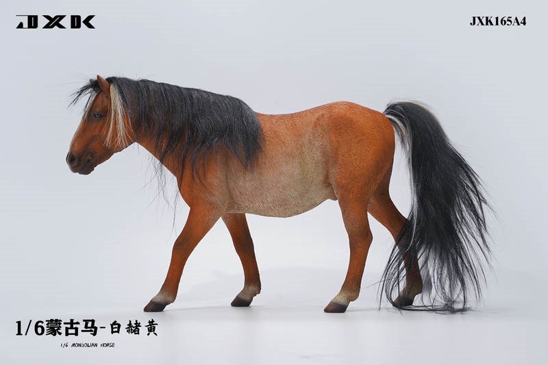 Mongolian Horse - Standing Version A - Version 4 - JXK 1/6 Scale Model