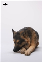 Lying German Shepherd Figurine Version A - JXK Studio 1/6 Scale Figure