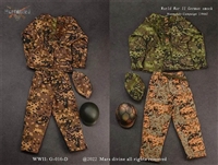 German Smock Trouser and Helmet  Version D - World War II - Mars Divine 1/6 Scale Accessory Set