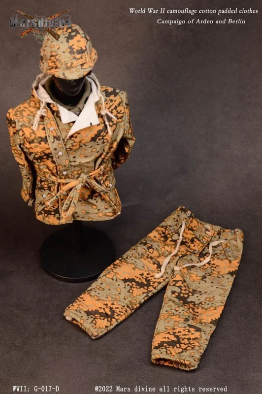 German Camouflage Parkas Set with Accessory Version D - World War II - Mars Divine 1/6 Scale Accessory Set