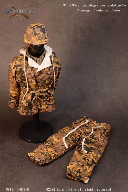 German Camouflage Parkas Set with Accessory Version G - World War II - Mars Divine 1/6 Scale Accessory Set