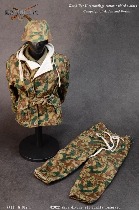 German Camouflage Parkas Set with Accessory Version H - World War II - Mars Divine 1/6 Scale Accessory Set